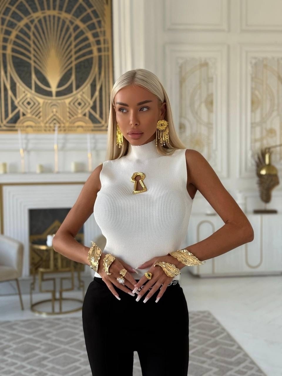 топ майка schiaparelli женская,женская майка,кроп топы,стильное,schiaparelli женский чёрный топ