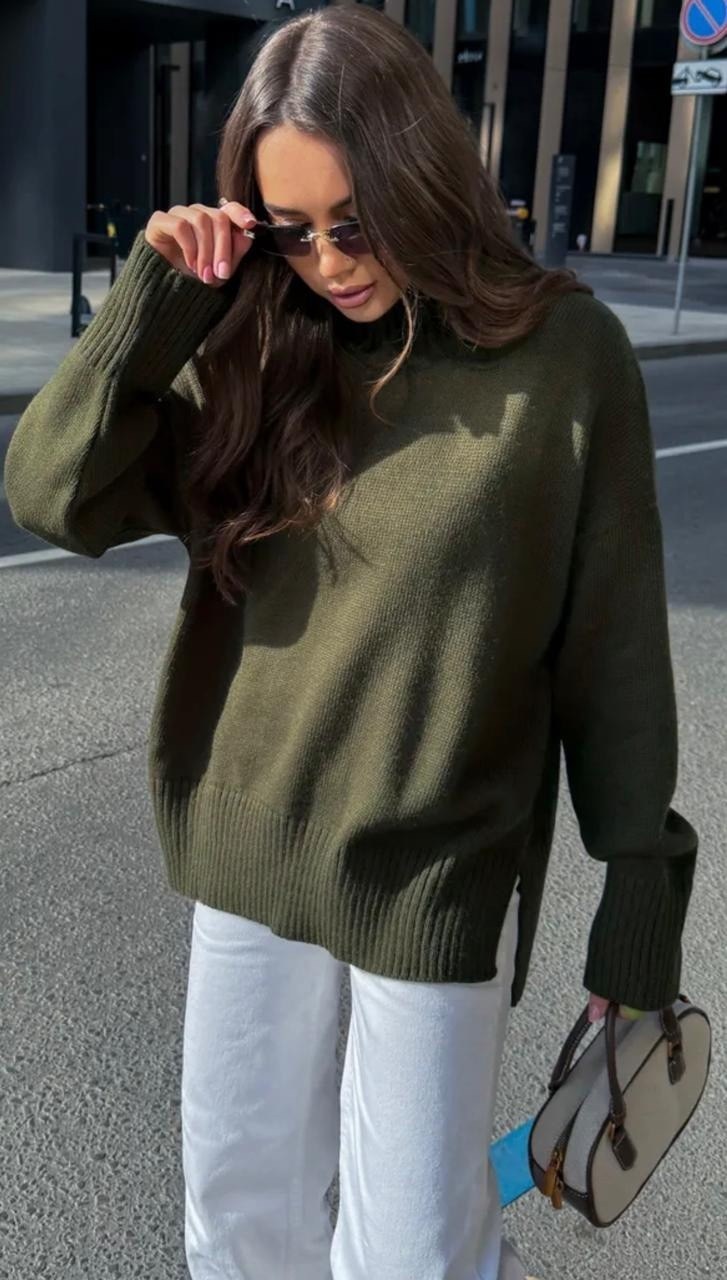 свитер с высоким воротом,свитер оверсайз вязаный с горлом timtony,платье вязаное,вязаный трикотаж,длинный джемпер