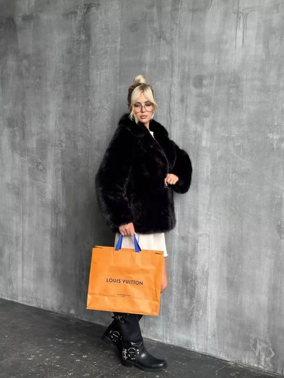 шуба из экомеха premium oksana utova brand,шуба из натуральной шерсти oksana utova brand,шуба из экомеха premium oksana utova brand цвет черный,шуба искусственная короткая экошуба oksana utova brand,ш