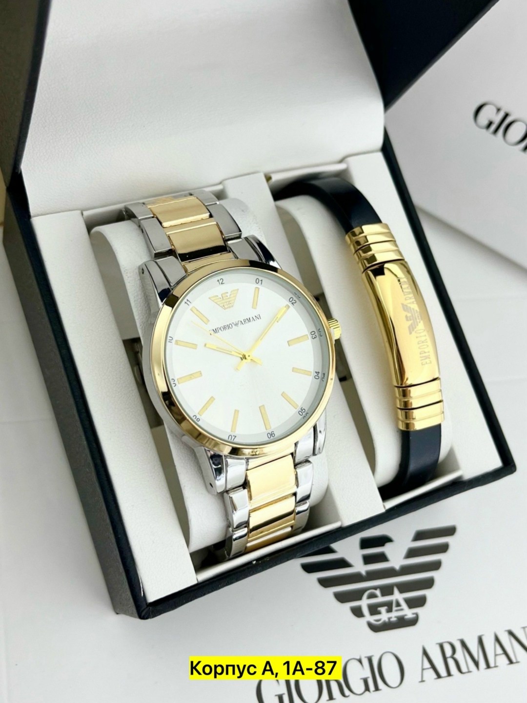 армани часы,мужские комплекты,набор часы,наручные часы,подарочный набор армани для мужчин