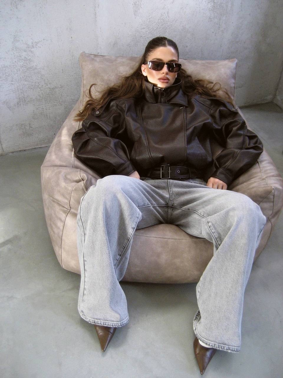 кожаная куртка оверсайз refulgence,кожаная куртка oversize,куртка косуха женская из экокожи оверсайз,кожаная куртка оверсайз,повседневная куртка
