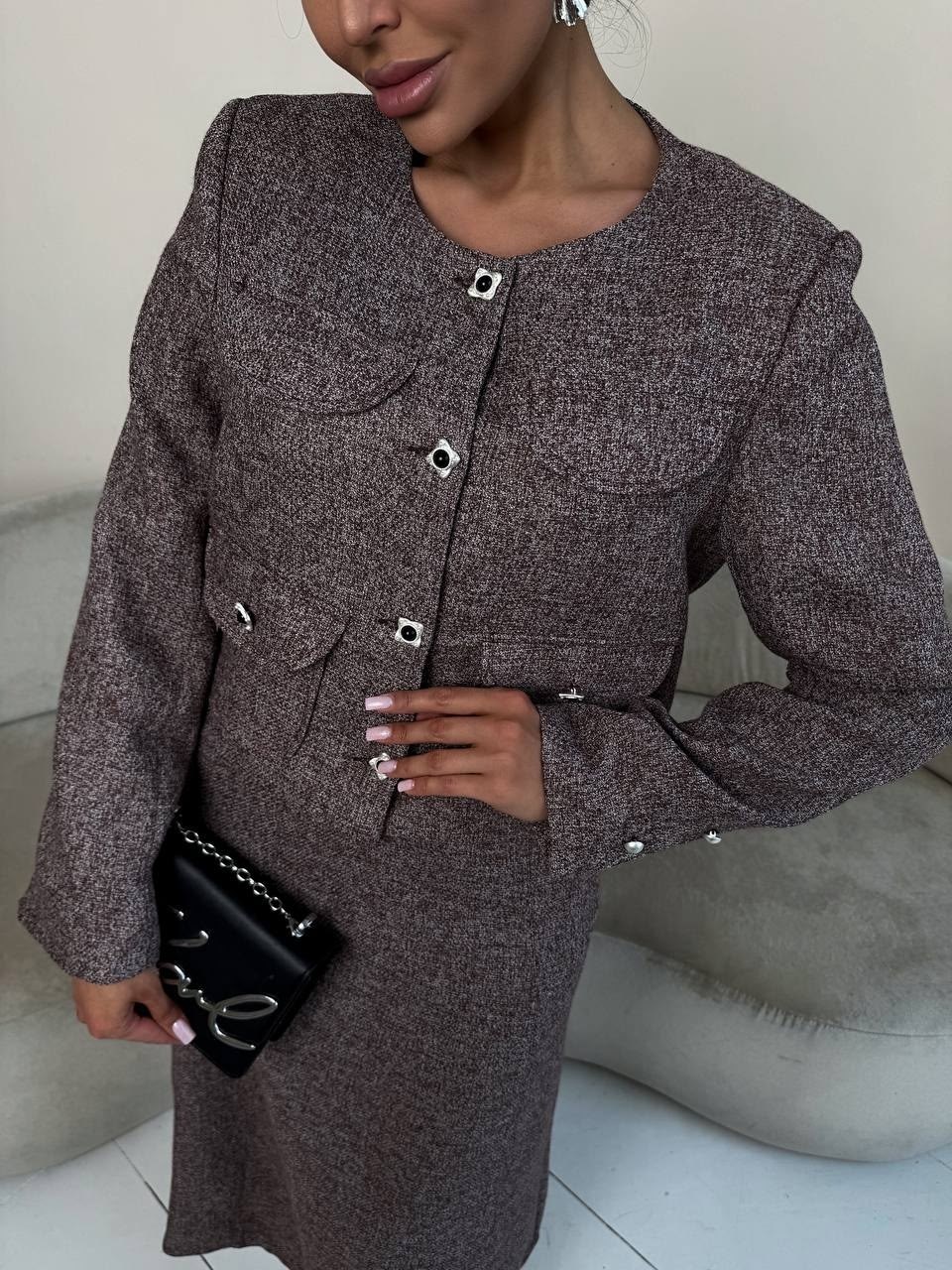 твидовый костюм женский с юбкой в стиле шанель,твидовый костюм с юбкой миди misschus,твидовый костюм с юбкой,твидовый костюм с юбкой женский,премиальный твидовый костюм с юбкой izionni