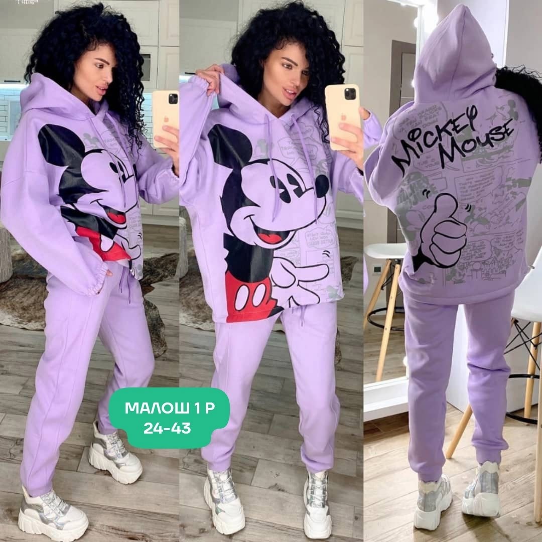 cпортивный костюм теплый,женский спортивный костюм на флисе,костюм женский на флисе,женский спортивный костюм на флисе микки,костюм на флисе