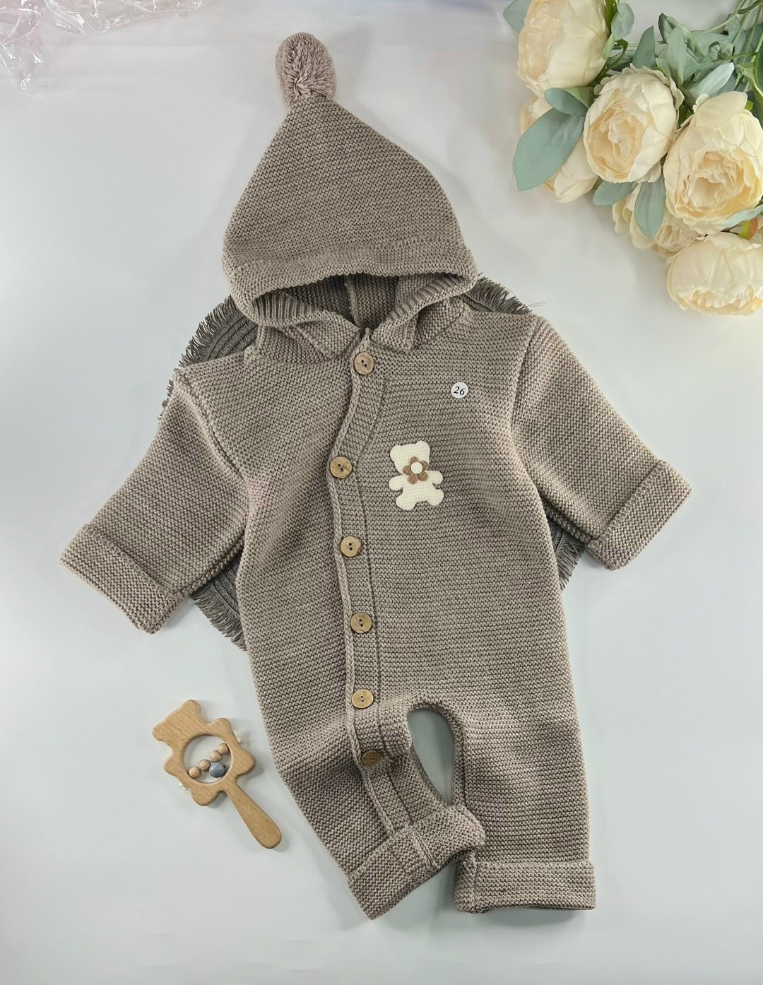 комбинезон вязаный,комбинезон вязаный для новорожденного,вязаный комбинезон для новорожденных,вязаный детский комбинезон с капюшоном 56-68 см цвет: темно-зеленый,мятный цвет для мальчика вязаный комби