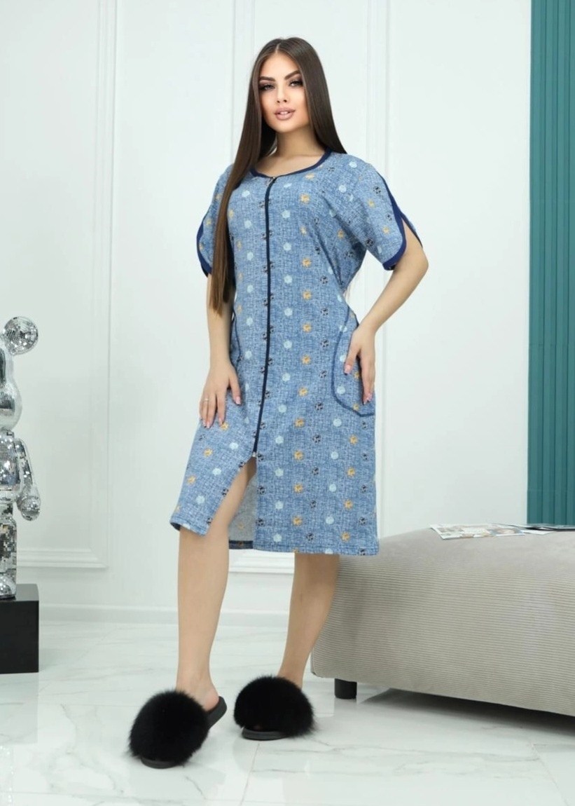 халат женский,халат женский домашний на молнии,халат домашние,халат домашний на молнии большие размеры,халат на молнии большие размеры