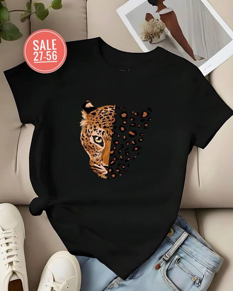 женская футболка,футболка с леопардом,футболка с леопардовым принтом,стильная футболка с принтом,футболка с принтом леопарда женская
