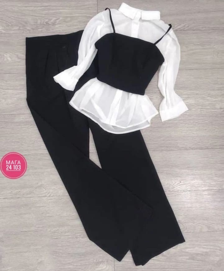 шифоновая рубашка,рубашка модная,брюки комплект,блузка женская,брюки школьная