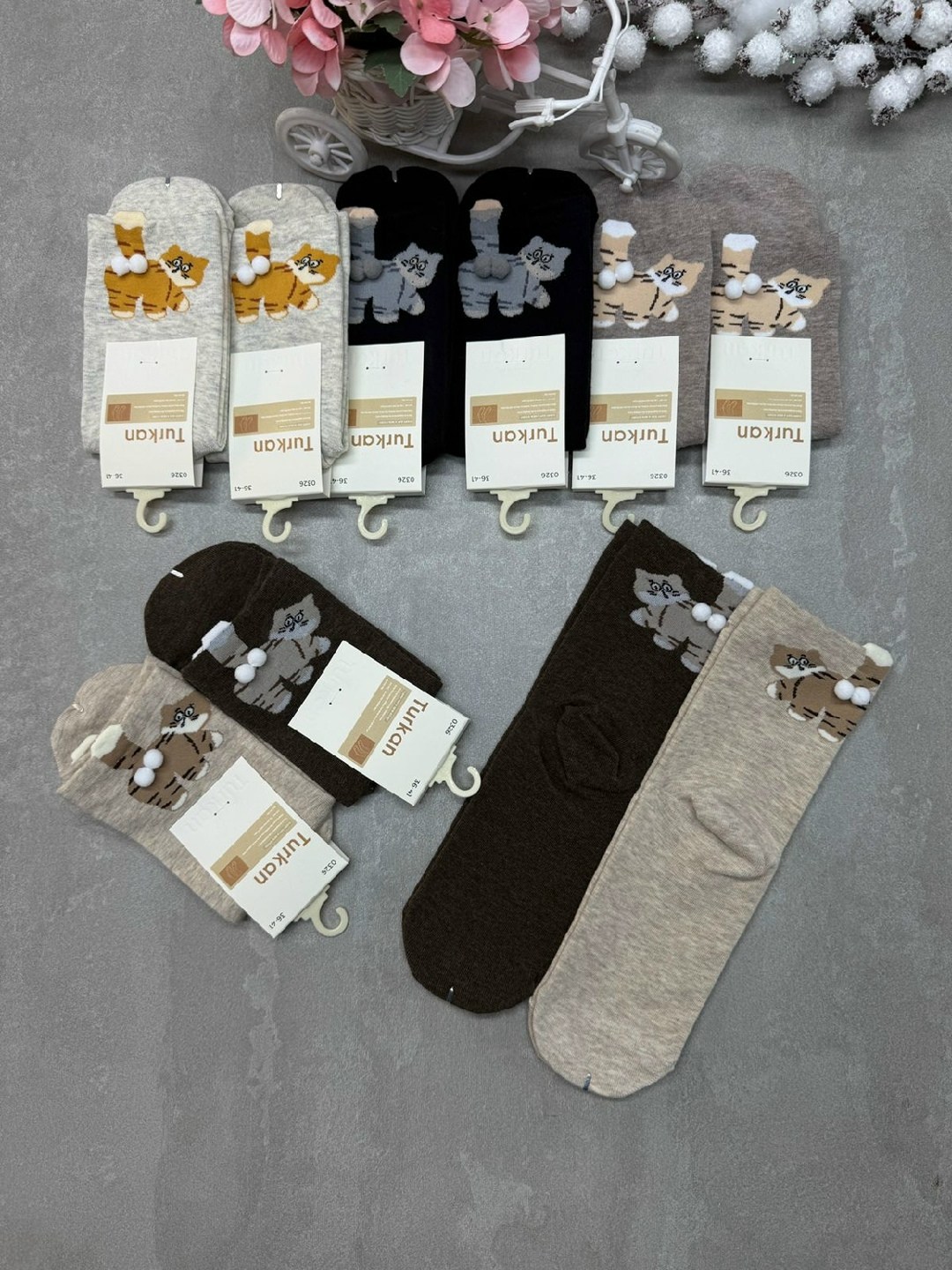 носки женские 10 пар,носки женские,комплект носки женские,носки оптом,носки обычные