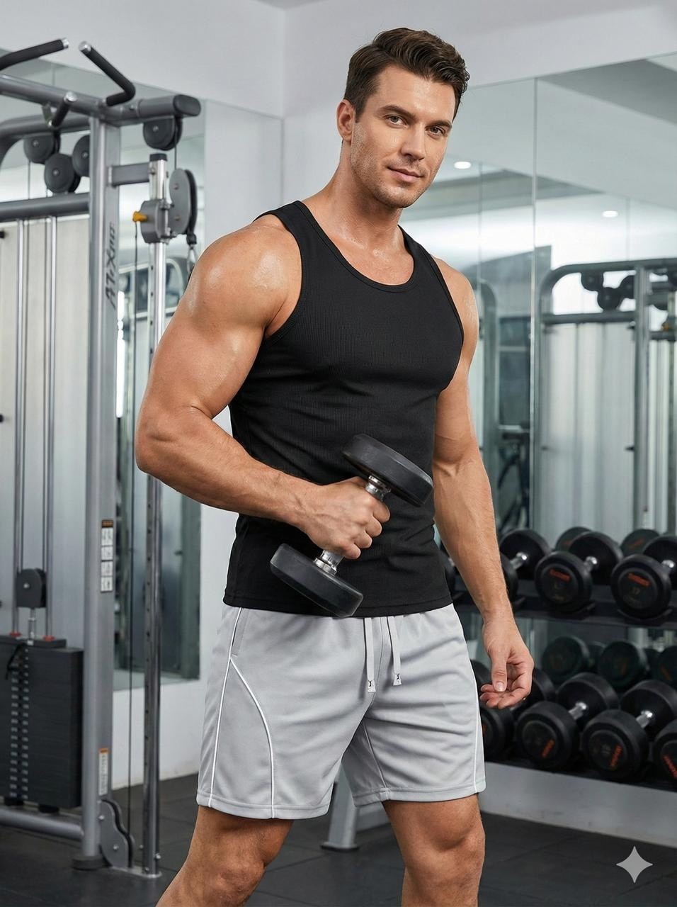 мужской фитнес,в тренажерном зале,майка мужская спортивная,спортивная майка для фитнеса мужская,майка спортивная