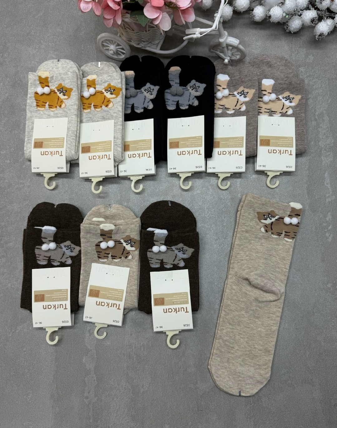 носки женские 10 пар,носки женские,комплект носки женские,носки оптом,носки обычные