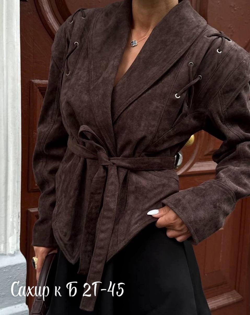 замшевая куртка,куртка замшевая жакет премиум x'zotic,куртка замшевая женская,куртка женская,женская куртка из замши шоколад