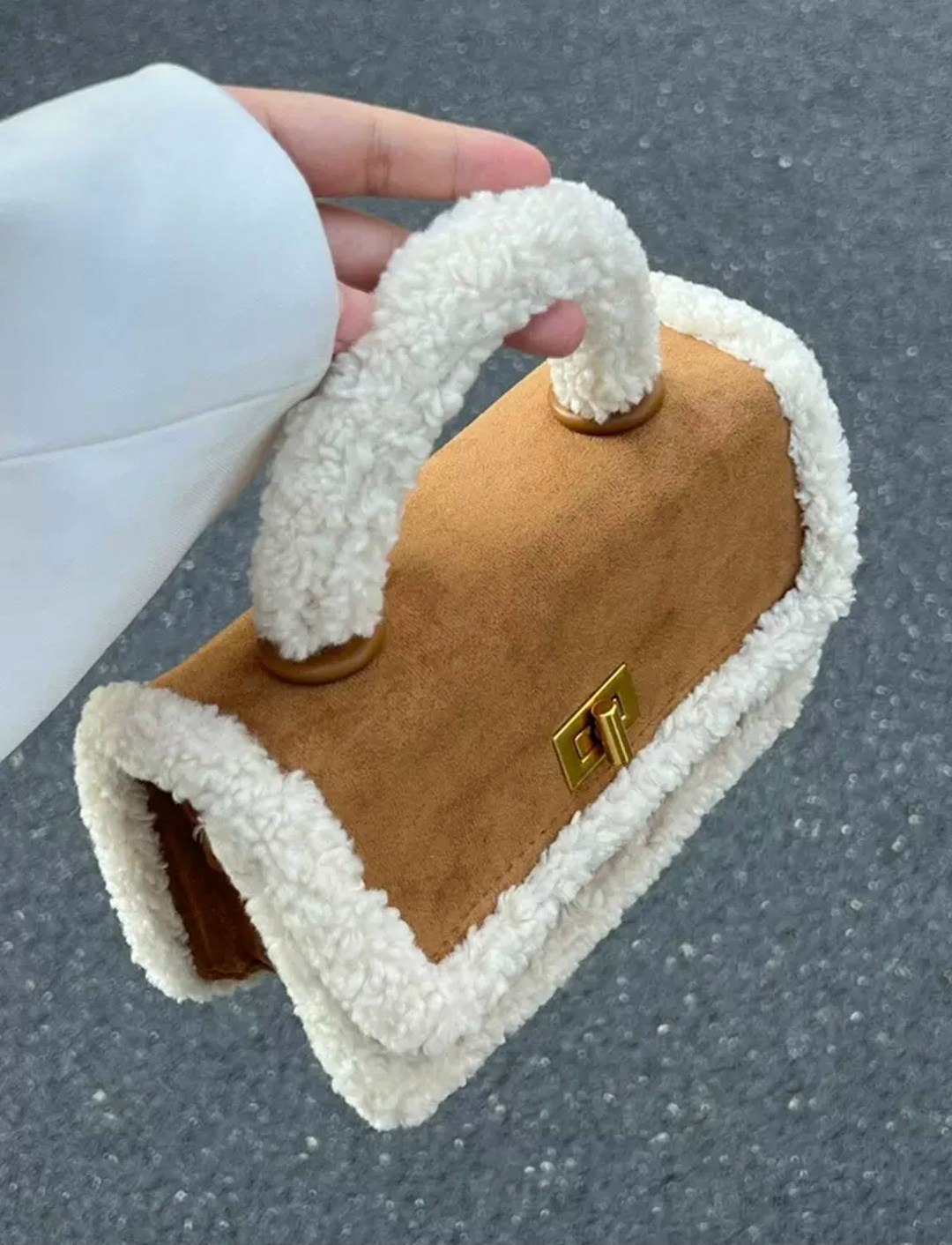 сумка плюшевая,женская плюшевая сумка-тоут,меховая сумка,сумка,сумка плюшевая teddy с мехом ugg