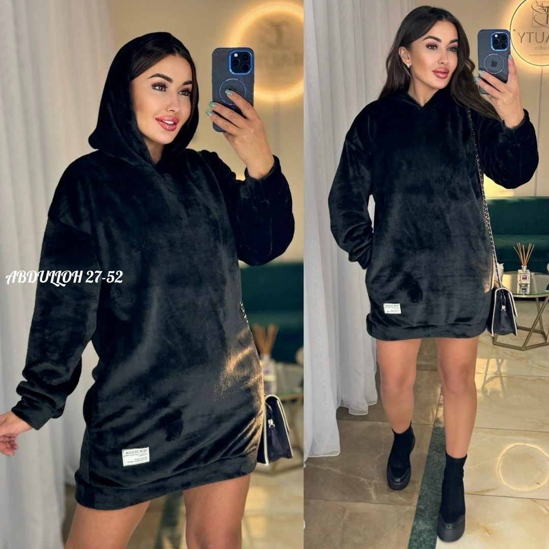 туника женская с капюшоном,платье с капюшоном теплое,платье худи с капюшоном,платье туника теплая,платье худи теплое