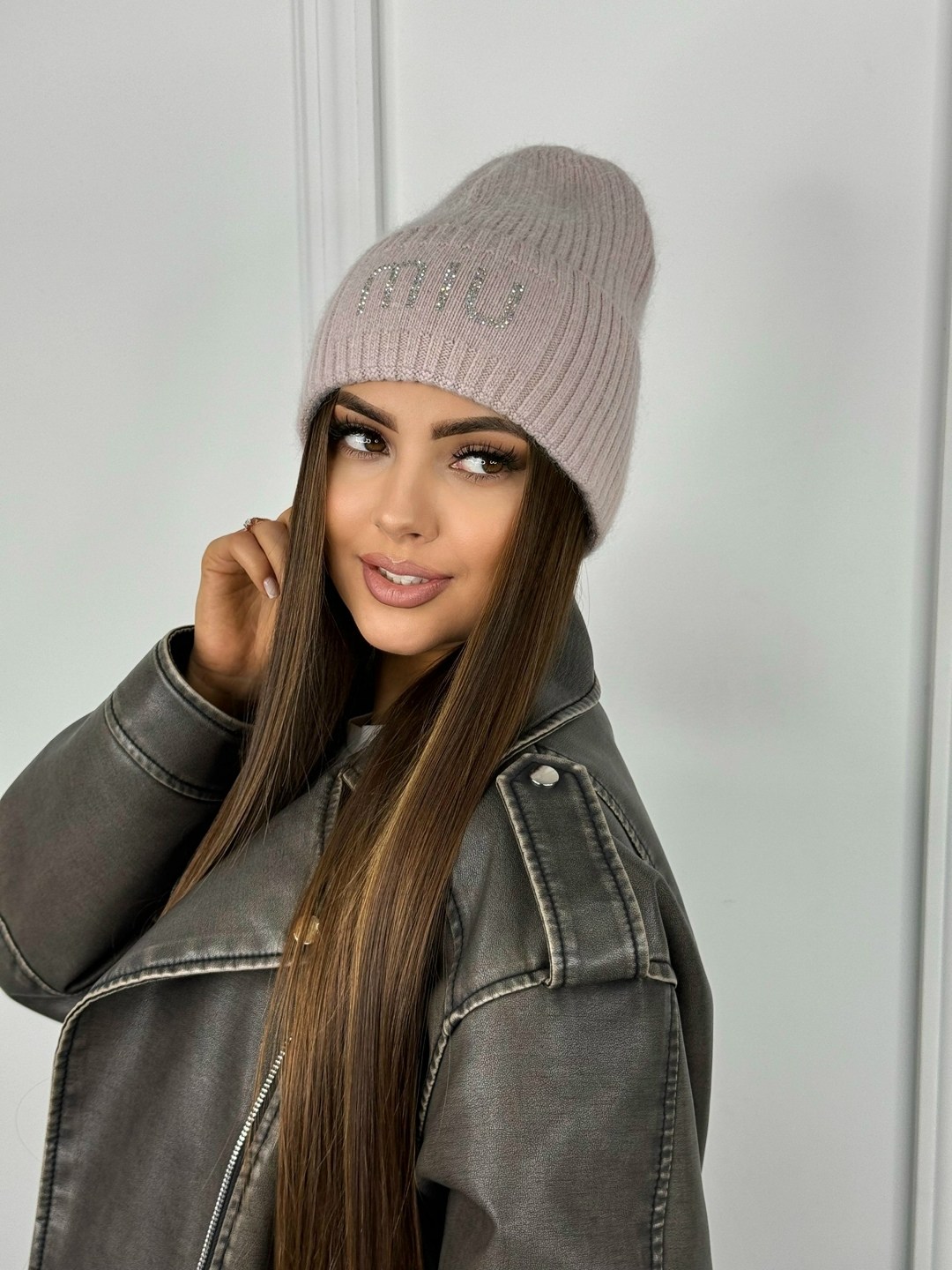 женская шапка,шапка-бини,шапка бини curanni,шапка,шапка голубая