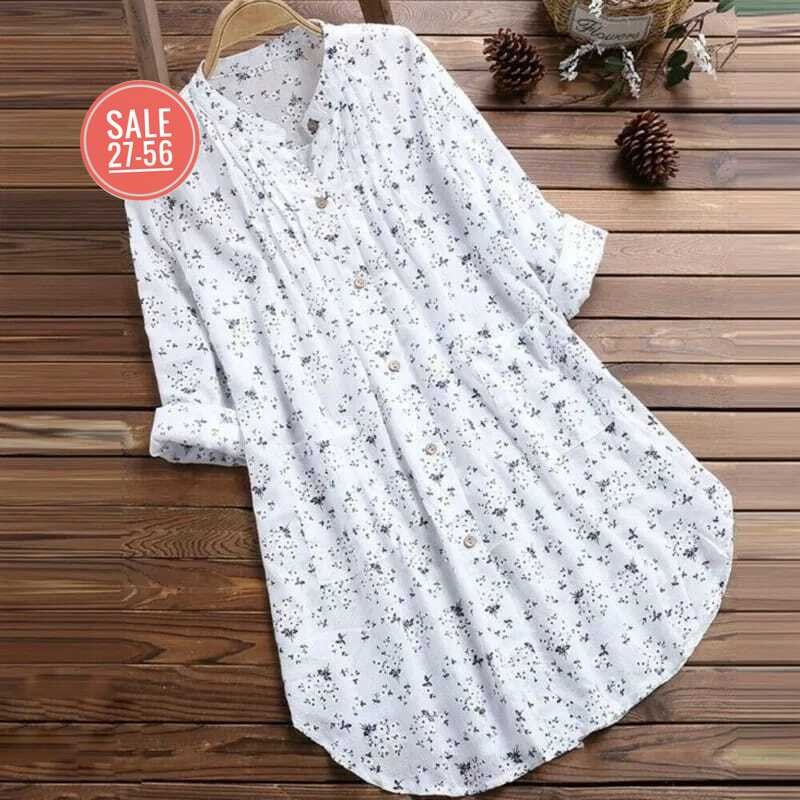 рубашка с рукавом,женская блузка,летняя элегантная блузка,блузка хлопково-льняная с длинным рукавом с цветочным принтом,рубашка с принтом