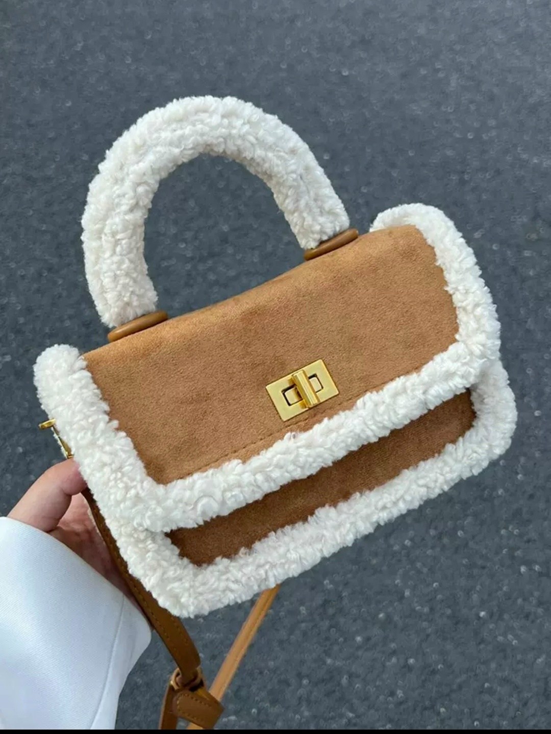 сумка плюшевая,женская плюшевая сумка-тоут,меховая сумка,сумка,сумка плюшевая teddy с мехом ugg