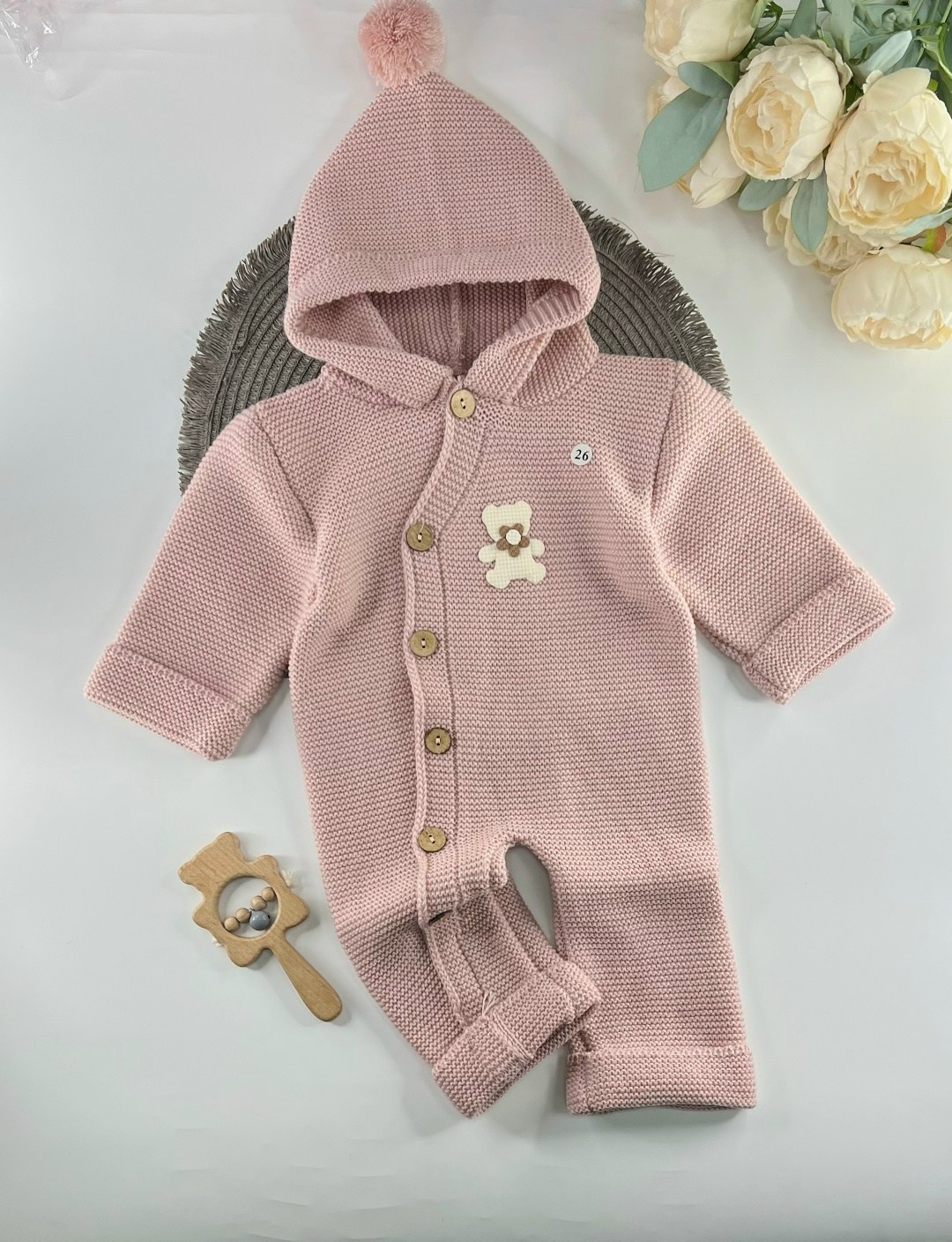 комбинезон вязаный,комбинезон вязаный для новорожденного,вязаный комбинезон для новорожденных,вязаный детский комбинезон с капюшоном 56-68 см цвет: темно-зеленый,мятный цвет для мальчика вязаный комби