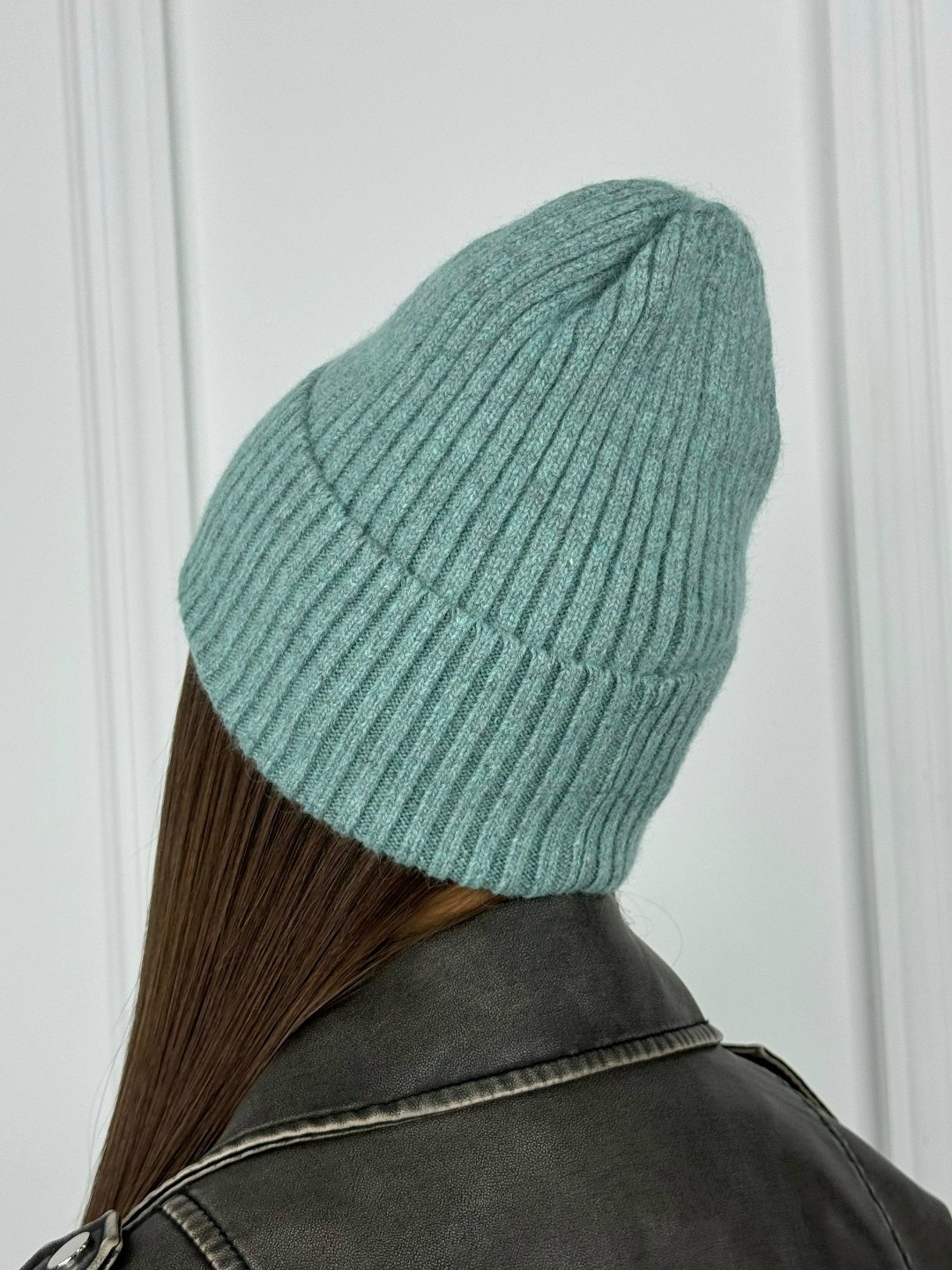 женская шапка,шапка-бини,шапка бини curanni,шапка,шапка голубая