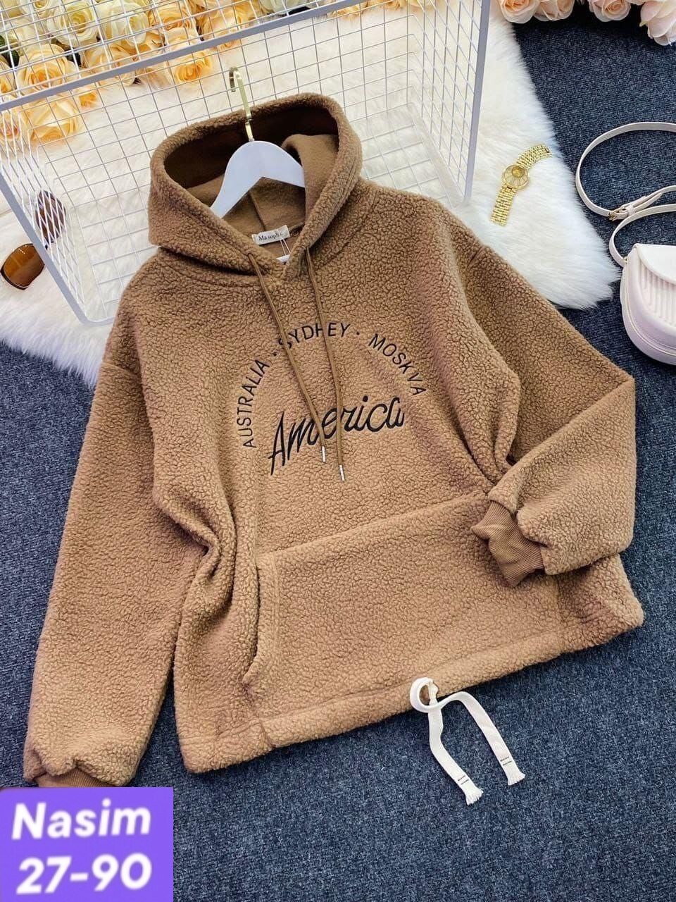 кофта овечка,толстовка ткань барашек женская,толстовка барашек,плюшевая толстовка женская,толстовки женская