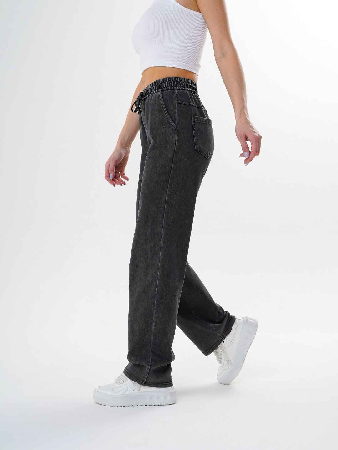 джинсы женские,джинсы на резинке,джинсы широкие,джинсы широкие на резинке клеш h&a collection,джинсы женские широкие