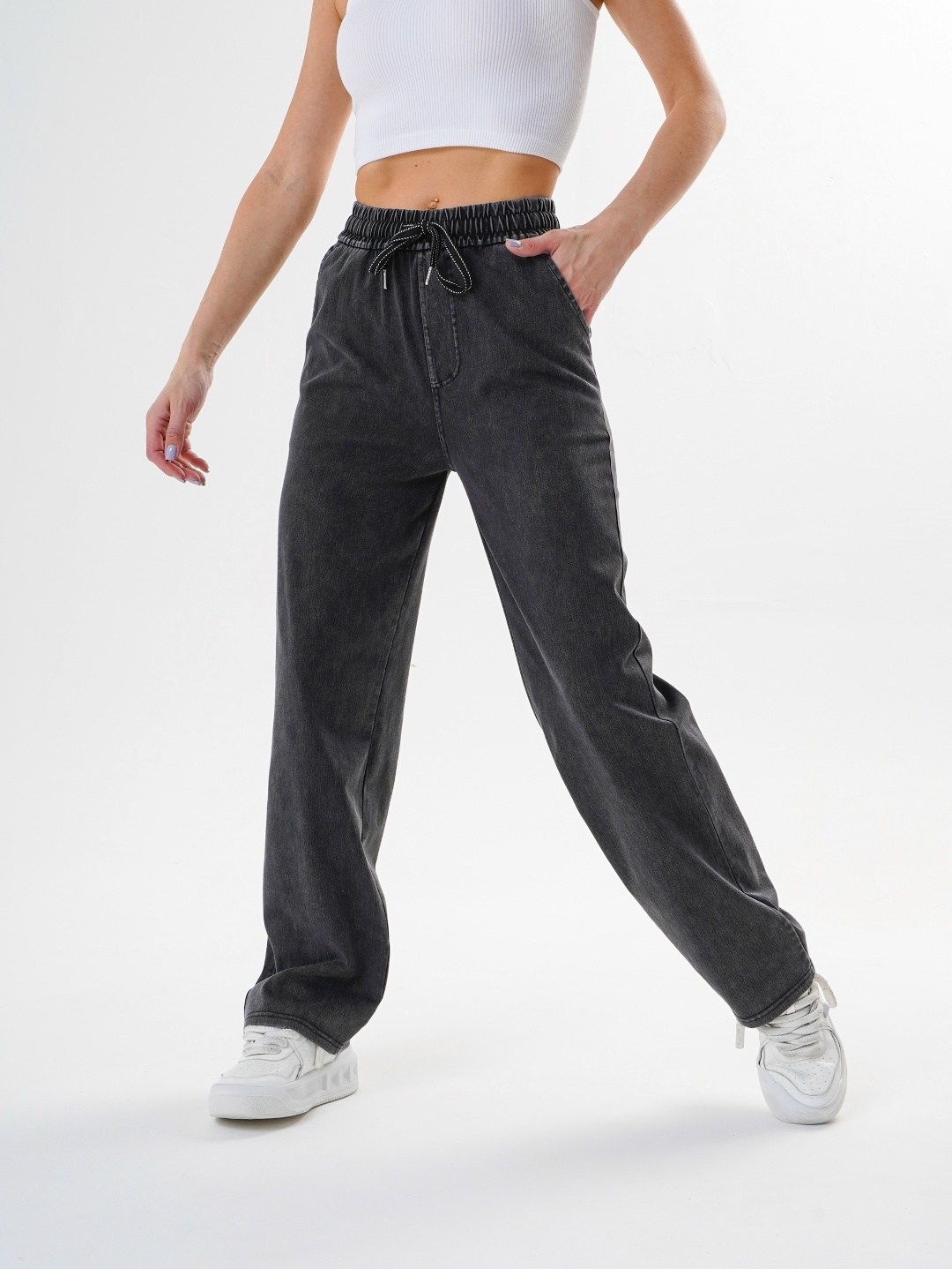 джинсы женские,джинсы на резинке,джинсы широкие,джинсы широкие на резинке клеш h&a collection,джинсы женские широкие