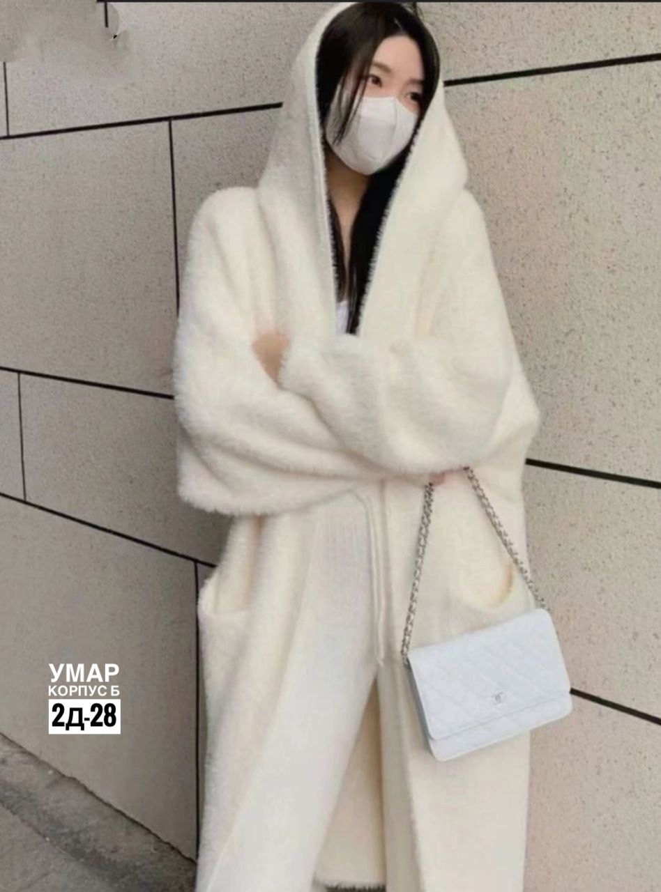 кашемировый кардиган оверсайз,женский длинный кардиган с капюшоном,женский однотонный вязаный кардиган с капюшоном,длинный кардиган с капюшоном,вязаные кардиганы