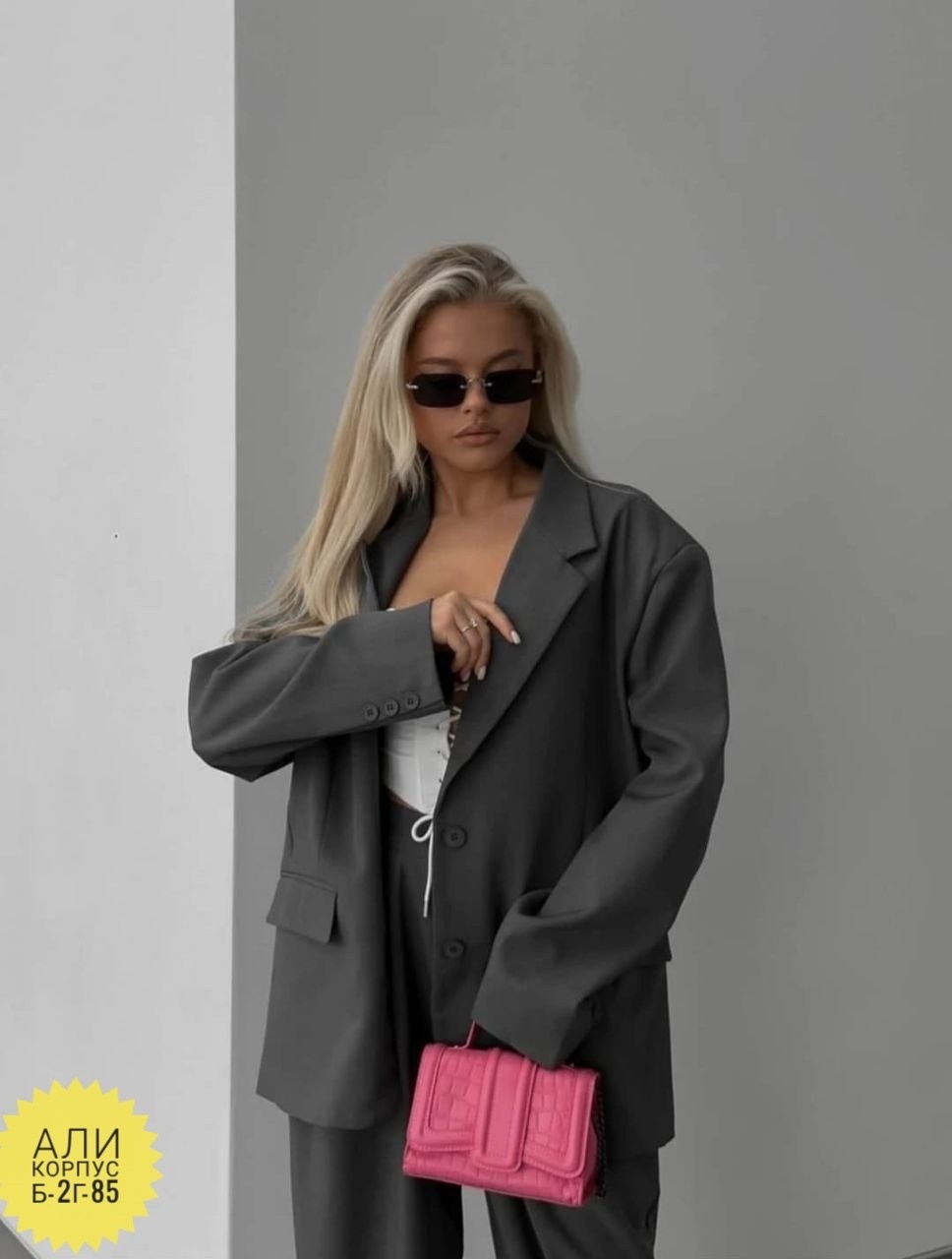 женский брючный костюм bgteever,брючный костюм,женский брючный костюм,костюм брючный деловой с пиджаком классический оверсайз mi mi mo 213773482,деловой женский брючный костюм