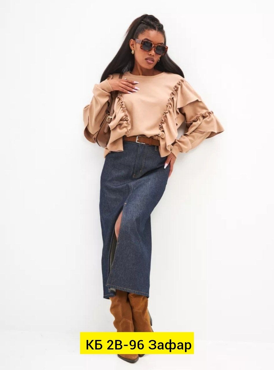 кофта женская,свитшот с оборками,женская блуза,кофта с воланами,блузка женская