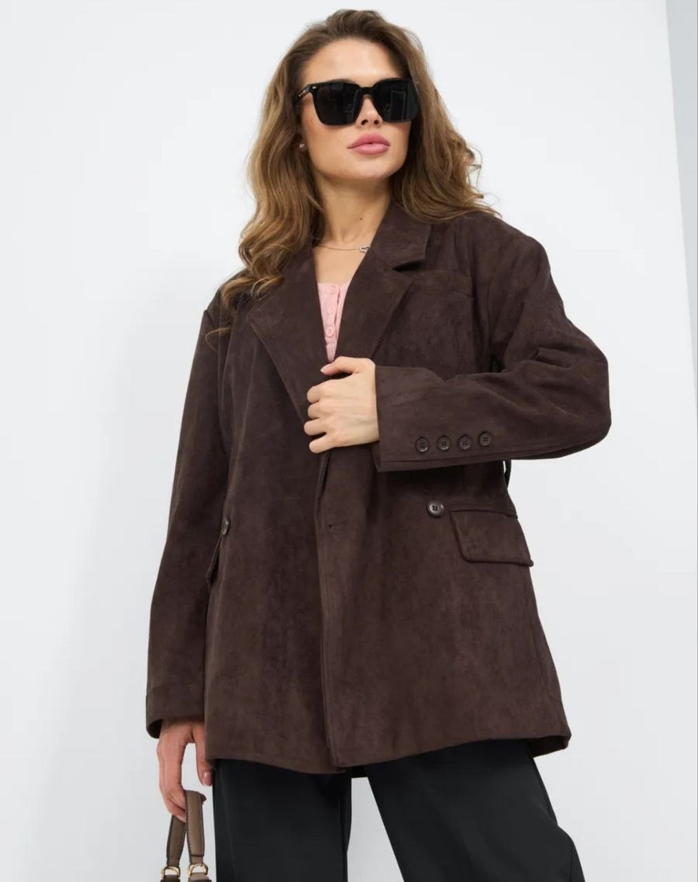 жакет из натуральной замши шоколадного цвета,жакет из натуральной замши шоколадного цвета xs,пиджак замшевый удлиненный gettap by tg,вельветовый жакет,жакет