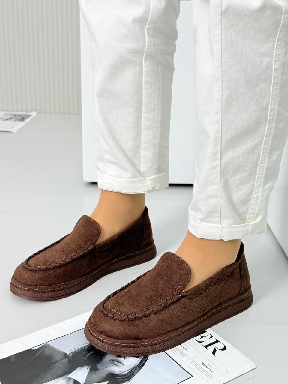 ,лоферы замшевые,лоферы женские замшевые,лоферы женские коричневые натуральная замша reversal,лоферы женские из натуральной замши