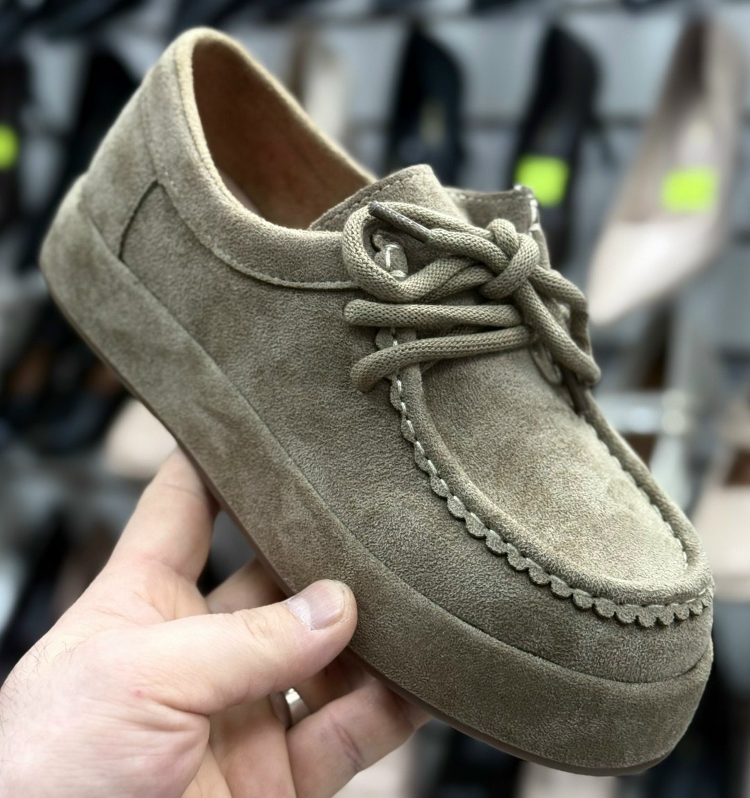 , женская,женские лоферы,повседневная ,мокасины замша