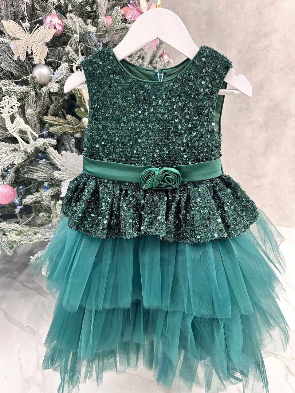 платье для девочек,зеленое платье для девочки,изумрудное платье для девочки,mixie green birthday tulle evening dress party dress,платье праздничное для девочки