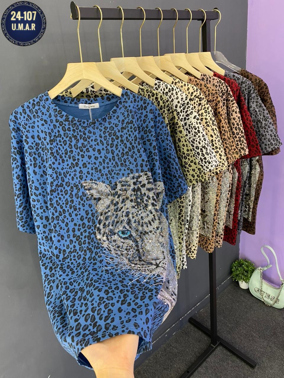 футболки женская,футболки женские с принтом,футболка с леопардовым принтом,одежда женская,футболка свободного кроя с леопардовым принтом