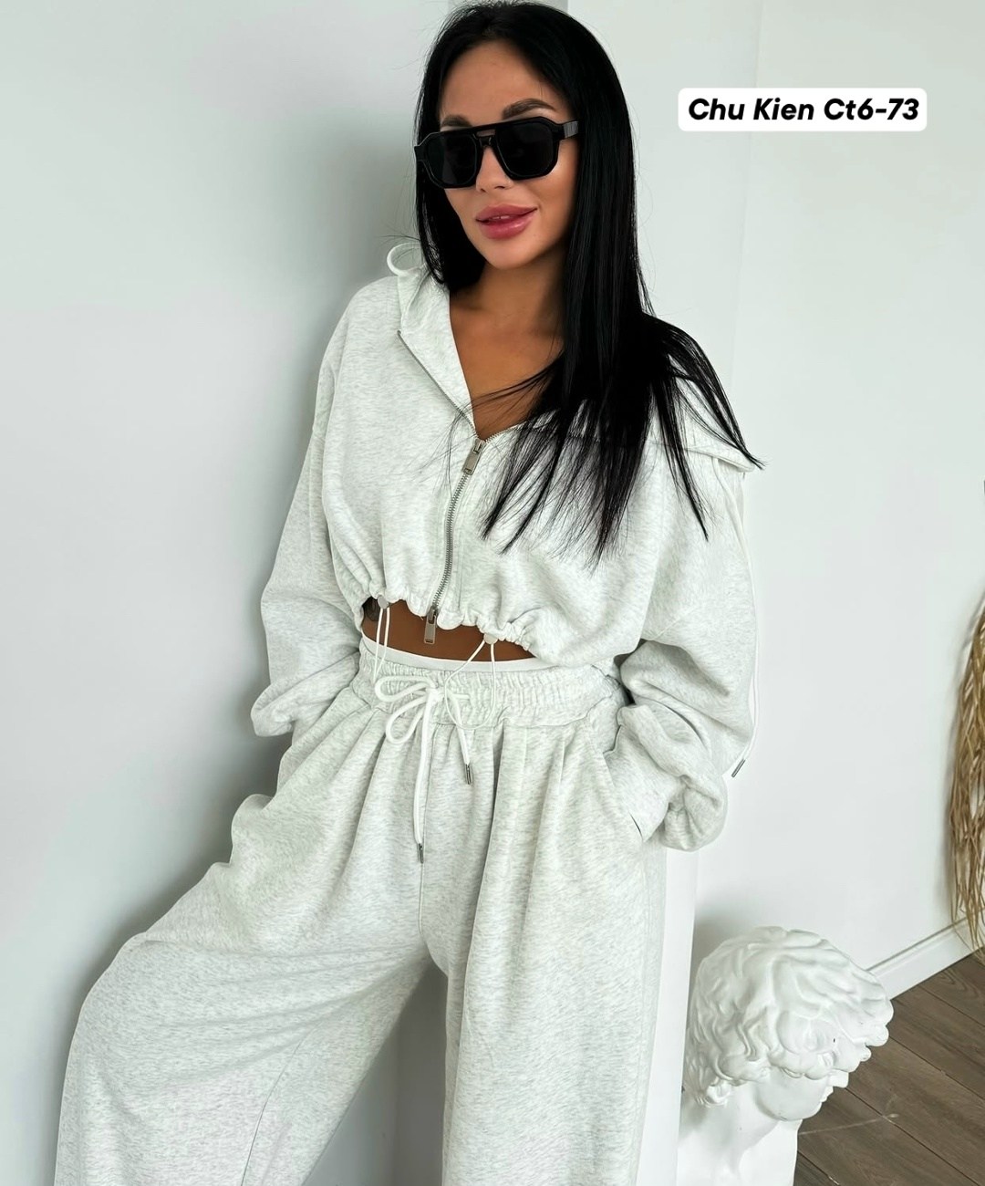 костюм спортивный теплый оверсайз на флисе street provocateur,женские костюмы на флисе,костюм на флисе,cпортивный костюм женский на флисе,костюм женский