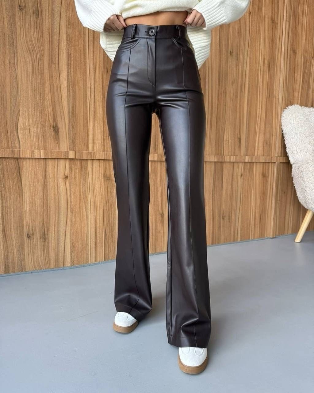 кожаные штаны,кожаные брюки,кожаные брюки женские,брюки женские укороченные кожаные,брюки кожаные клеш