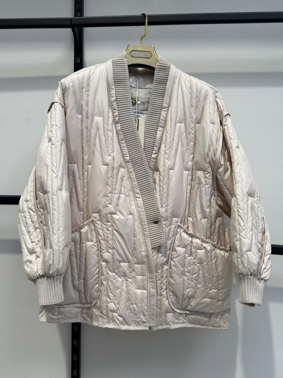 куртка studio 29 стеганая с клапанами,стеганные куртки оверсайз,стеганая куртка,куртка стильная,стеганый кардиган