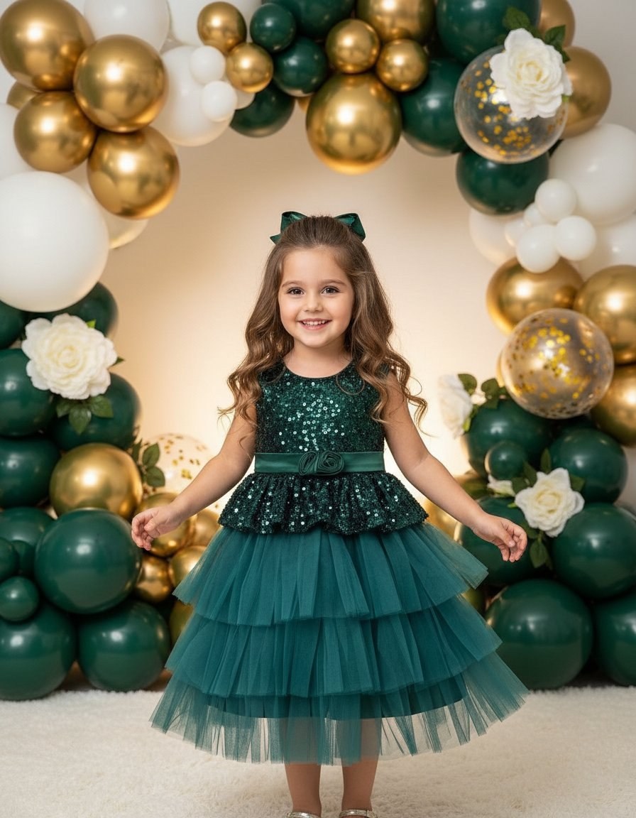 платье для девочек,зеленое платье для девочки,изумрудное платье для девочки,mixie green birthday tulle evening dress party dress,платье праздничное для девочки
