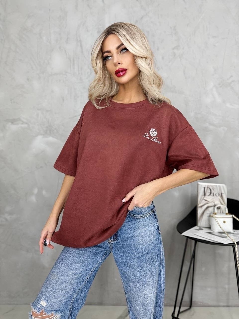 футболка оверсайз с принтом варенка серая anfa,женская футболка,футболка оверсайз,футболка оверсайз варенка с принтом,женская футболка оверсайз