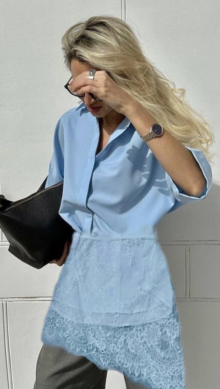 повседневная рубашка,рубашка модная,блузка модная,кружевная рубашка,рубашка с кружевами