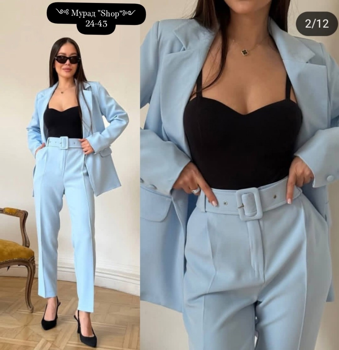 брючный костюм continental fashion 0211-07 фиолетовый,костюм женский,бизарро костюм брючный фуксия,костюм женский фабрични пиджак классический с брюками,брючный костюм