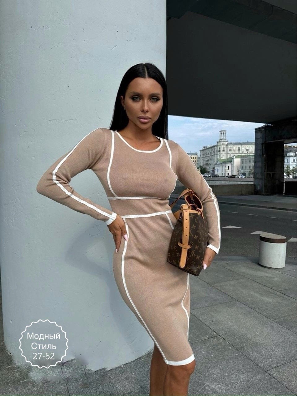 женское трикотажное платье,трикотажное платье,платье стильное,платье женское облегающее,трикотажное платье повседневное