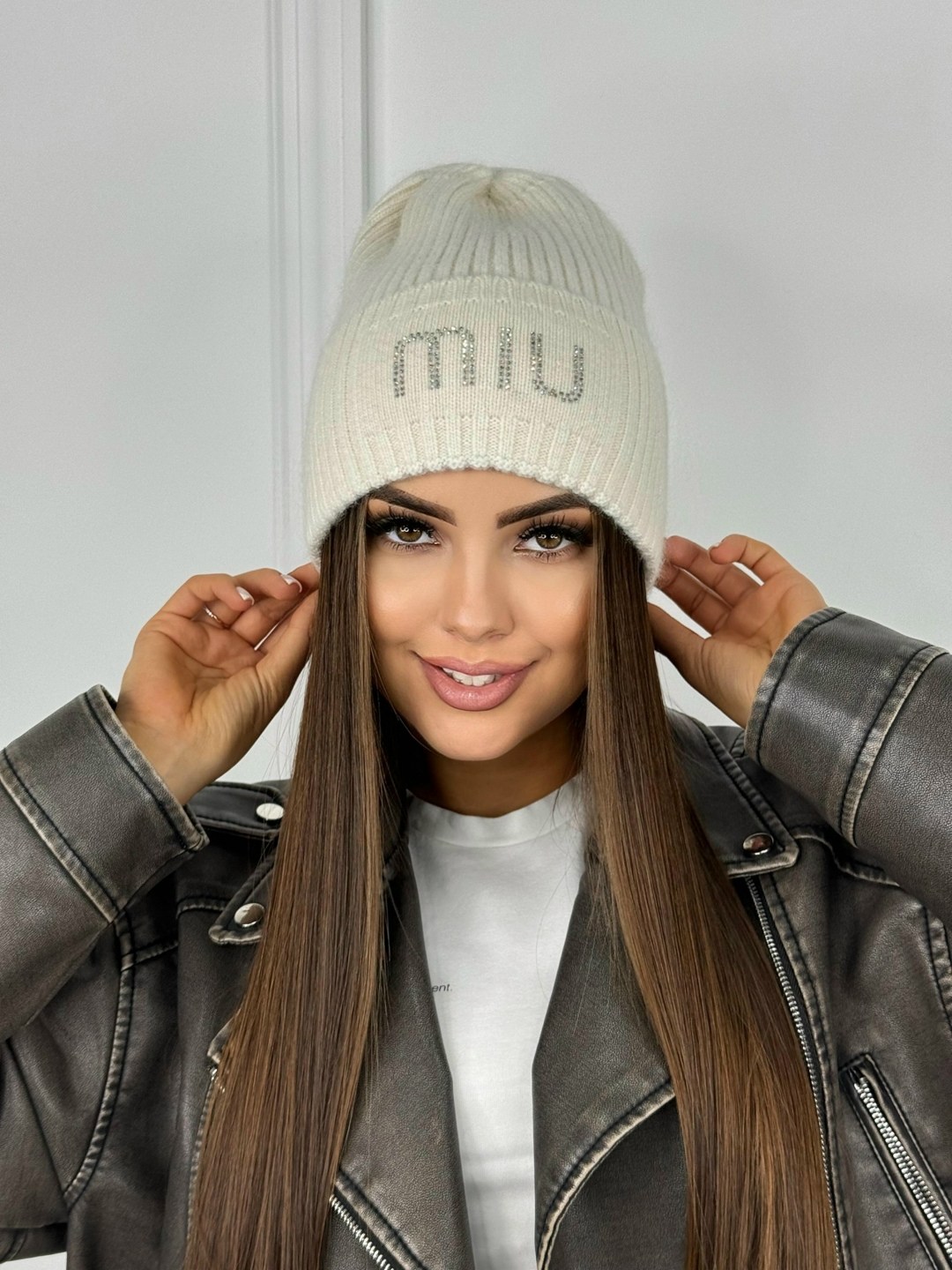 женская шапка,шапка-бини,шапка бини curanni,шапка,шапка голубая