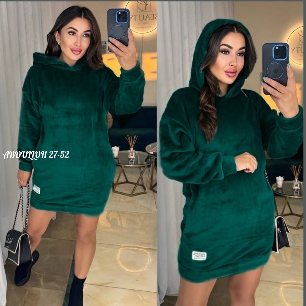 туника женская с капюшоном,платье с капюшоном теплое,платье худи с капюшоном,платье туника теплая,платье худи теплое