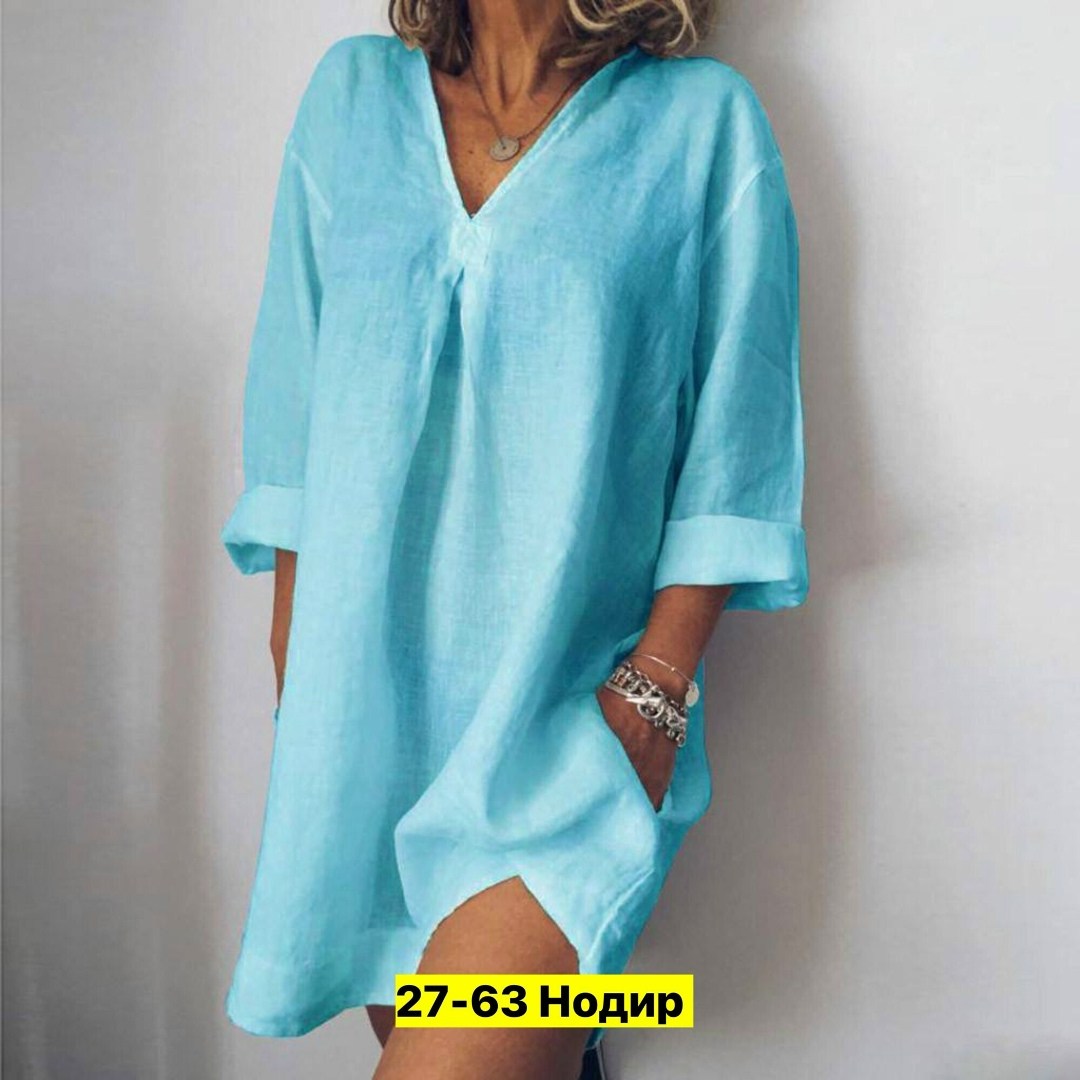 платье женское свободное повседневное летнее,свободные платья для женщин,туника лен,туника легкая,женская туника