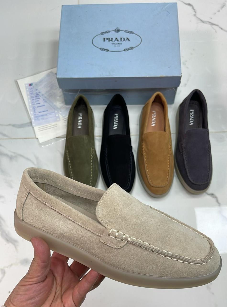 лоферы prada,,замшевые лоферы,лоферы loro piana,лоферы замшевые женские
