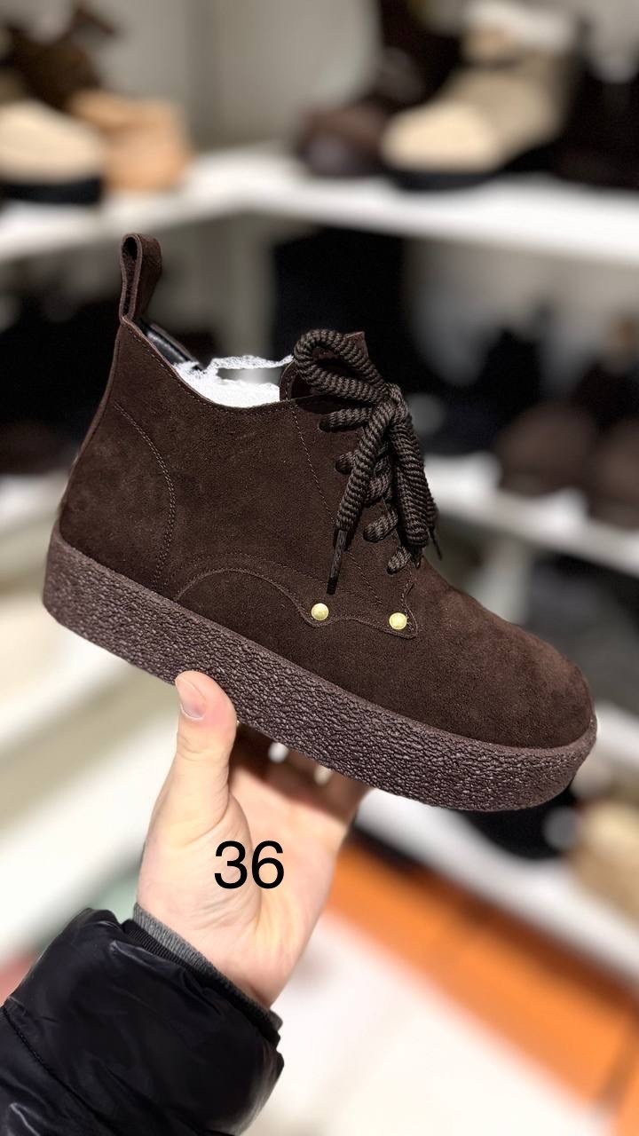 ,женские кожаные коричневые ботинки с мехом miu miu,ботинки миу миу женские зимние,женские ботинки,ботинки miu miu