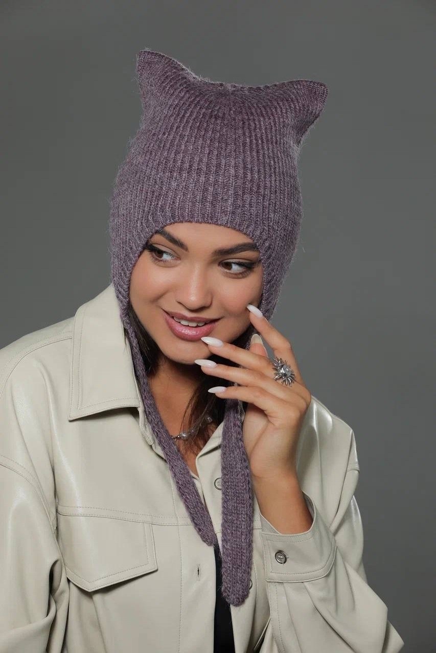 шапка чепчик с ушками женские шапки из ангоры,шапка с ушками из ангоры,шапка с ушками ангора leglens,шапка для женщин,шапка чепчик с ушками женские шапки из ангоры цвет розовый