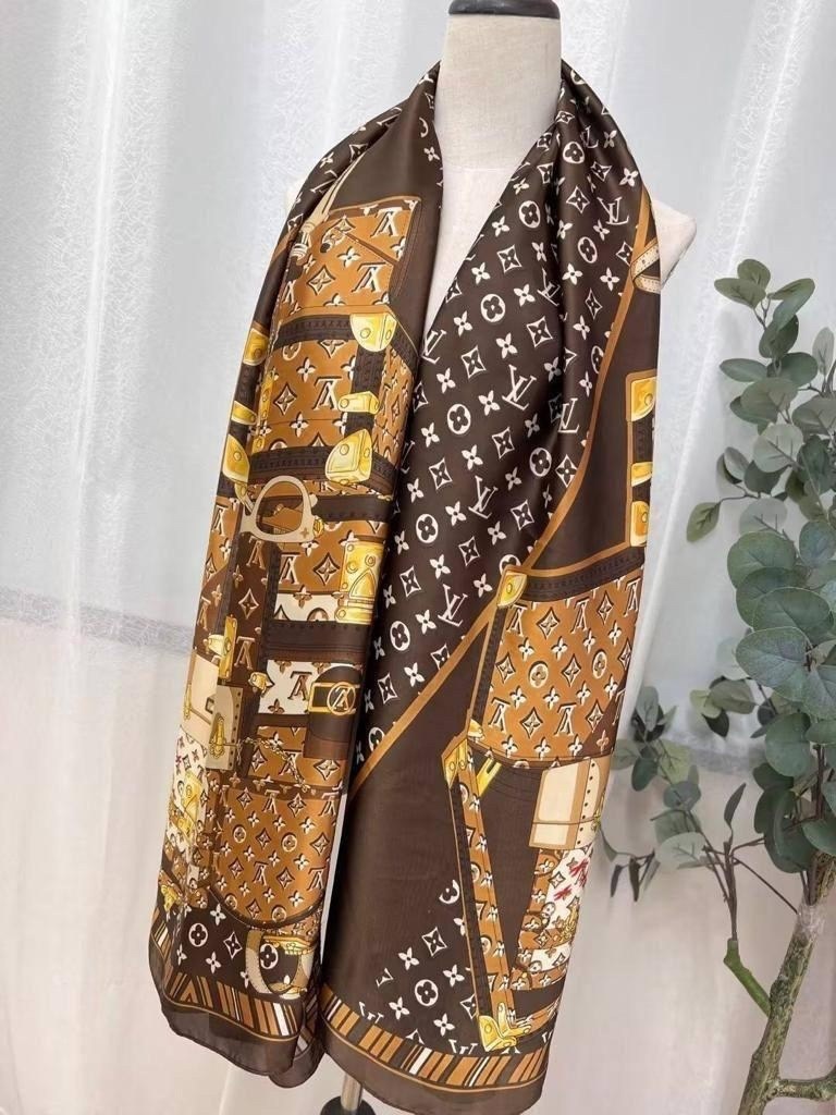 брендовый палантин,палантин брендовый тонкий,шарф луи витон женский,шелковый шарф,женский шарф