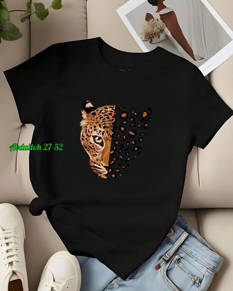 женская футболка,футболка с леопардом,футболка с леопардовым принтом,стильная футболка с принтом,футболки модные