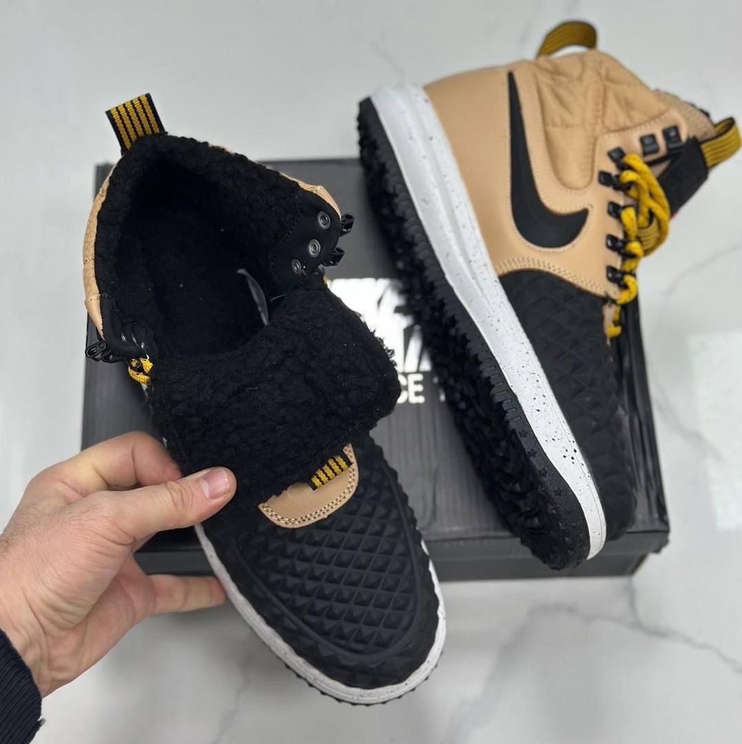 кроссовки nike lunar force 1 duckboot,кроссовки nike air force 1 lunar duckboot green зимние с мехом,nike lunar force 1 duckboot,кроссовки nike lunar force 1 duckboot зимние зеленые,кроссовки nike lun